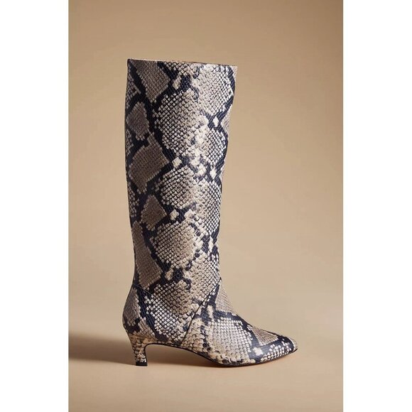 NWT Size US 5-5.5 (EU 36) - Silent D Erena Kitten-Heel Boots snake (NWT US$ 260) - Picture 9 of 16
